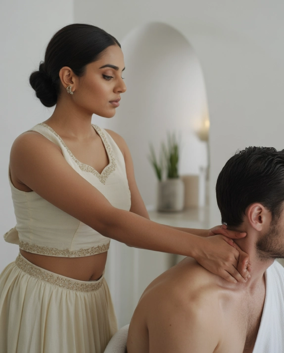 girls massage to men