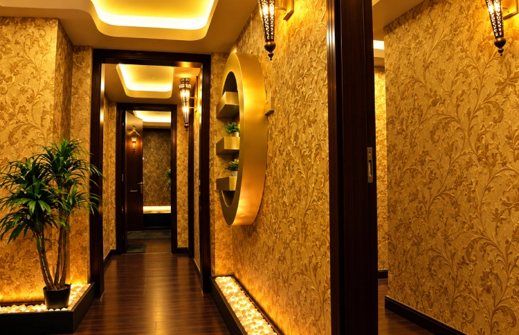 Clean, private treatment room at Latika Spa Ajman