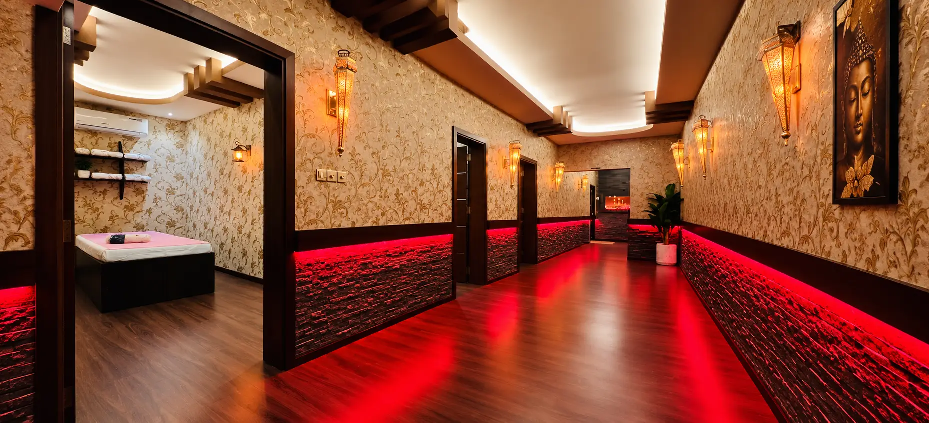Luxury Spa Corridor at Lathika Spa